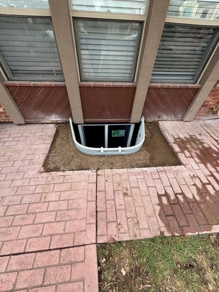 Patio Cut-Out Egress Window Install in Lakewood, CO