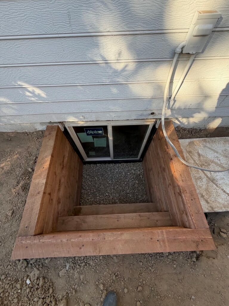 Timber Terrace Egress Window Well Installation in Littleton CO