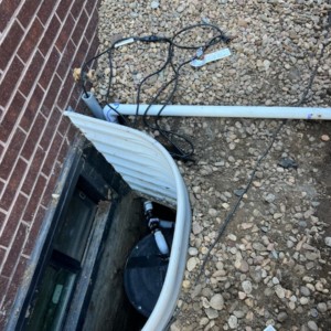 Basement Window Sump Pump Installation