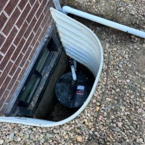 Basement Window Sump Pump Installation